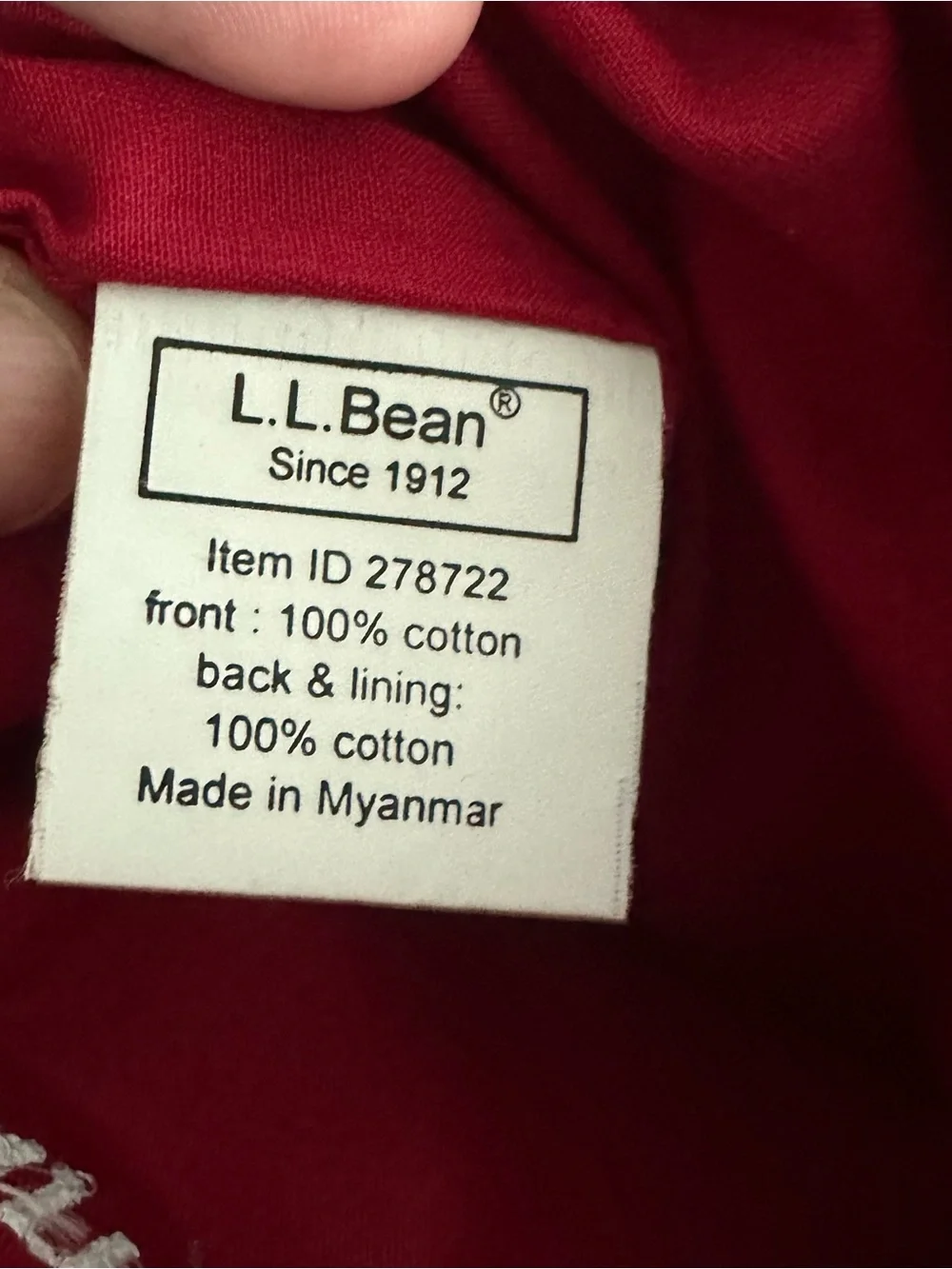 LL Bean Needlepoint 18